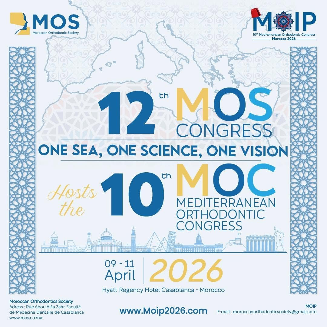 Affiche du 12th MOS Congress et du 10th Mediterranean Orthodontic Congress